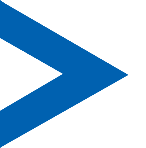 Bold blue arrow design
